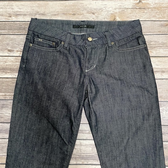 Joe’s Jeans Navy Blue White Striped Boot Cut Jeans - Picture 3 of 9